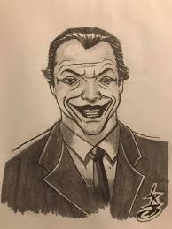 Joker drawing from last year's project