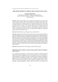 The npe explains the aims and objectives of the national education for the individual. Pdf The Development Of Moral Education In Malaysia