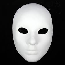 Black And White Masquerade Masks Full Face Lot Of Ten Blank White Women Masquerade Masks Paper Pulp Full Face Face Drawing White Mask Plain White Mask