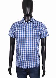 details about g star raw mens shirt short sleeve slim fit blue m