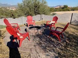 The az fire pit table is made of bronze colored steel which is sturdy and elegant. Creating Fire Pits Arizona Creations Landscaping