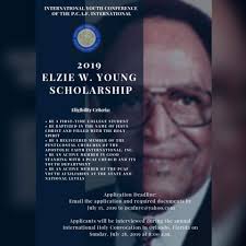 The 2019 IYC Elzie W. Young Scholarship Application is now available. The  scholarship application and all required documents must be scanned and  submitted by July 15, 2019 via email to pcafnyc@yahoo.com. Visit