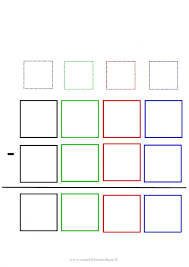 Soustraction Par Emprunt A 2 Lignes Et 4 Colonnes Mathematiques Mathematique Facile Soustraction