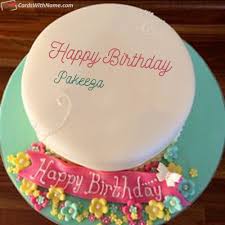 Birthday Card For Boss With Name Pakeeza Name Card Beautiful Birthday Cakes Cool Birthday Cakes Happy Birthday Wishes Cake
