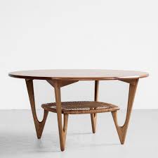 Danish modern vintage tables offer up clever designs convenient for living and entertaining in style. Midcentury Danish Round Coffee Table In Teak Oak By Kurt Ostervig 1950s 159904