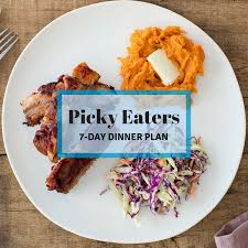 When you are dealing with picky eaters, it can be exhausting finding the time and energy to come up with a weekly menu that will please everyone. 7 Day Healthy Dinner Plan For Picky Eaters Eatingwell