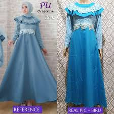 Belanja online brokat wanita kondangan busui terbaik, terlengkap & harga termurah di lazada indonesia | bisa cod gratis ongkir voucher diskon. Gamis Pesta Muslim Dress Brokat Ori Pu 3474 Liane Terbaru Agustus 2021 Harga Murah Kualitas Terjamin Blibli