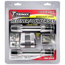 Really like the idea of one key for two locks, but you have to get under the hitch to see the slot and that is a little difficult especially in the dark. Tmc3310 Trimax Locks