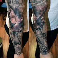134 interesting dove tattoos creativefan. 50 Dove Tattoos For Men Soaring Designs With Harmony