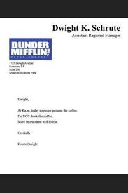 I didn't like the Future Dwight letter sample online so I made my own as  accurately as possible. Sharing for anyone else who would like it. :  r/DunderMifflin