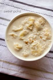 Sweet Poha Recipe Is A Sweet Snack Made With Poha Flattened Rice Jaggery Milk Coconut And Banana This Is A Super E Poha Recipe Recipes Easy Snack Recipes