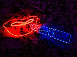 Pin By Sincere Four On Lip Tr Eat Neon Typography Neon Signs Neon