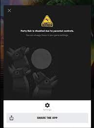Oct 01, 2021 · fortnite has come to google play! Anybody Else Getting This Message But Can T Find A Party Hub Option In The Parental Controls Screen Fortnite Battle Royale Dev Tracker Devtrackers Gg