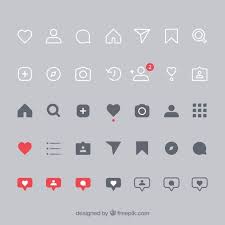 Download Flat Instagram Icons And Notifications Set For Free Overlays Instagram Instagram Icons Overlays Tumblr