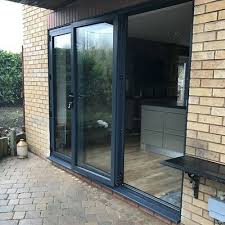 Doors are made from a sustained environmentally friendly forest. Aluminium Bifold Doors Inc Glass In Anthracite Grey Or White 3m Wide Ebay