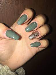 Acrylic Nails Green Nails Green Nail Designs Acrylic Nails