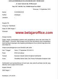Berikut kumpulan contoh surat dinas resmi baik undangan, untuk pemerintah yang baik dan benar. Contoh Surat Dinas Resmi Sekolah Belajar Office
