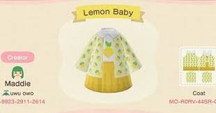 Kiana Ac Outfits S Instagram Profile Post Design Lemon Baby Type Jacket Shirt Animal Crossing Qr Codes Clothes Animal Crossing Animal Crossing Qr