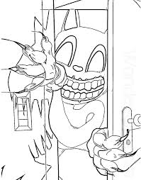 scary cartoon cat coloring page free printable coloring pages for kids