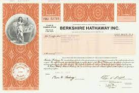 Stock analysis for berkshire hathaway inc (brk/b:new york) including stock price, stock chart, company news, key statistics, fundamentals and company profile. Historic Stock Certificates Berkshire Hathaway Wertpapiere