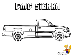American Pickup Truck Coloring Sheet 33 Free Ford Chevy Rims