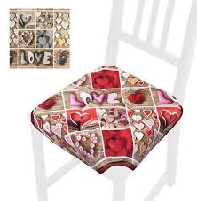 Rinnova in un attimo le tue sedie. Cuscino Sedia Trapuntato Coprisedia Cucina Universale Cuori Shabby Chic Lavabile Eur 4 99 Picclick It