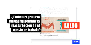 El tuit con una propuesta de Podemos para permitir masturbarse en el trabajo  es de una cuenta troll | Factual