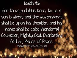 Then he opened his mouth and taught them, saying: Christmas Bible Verse For Unto Us Pink Lover