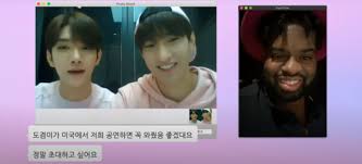 On september 18th at 5 p.m. Warner Music Korea Releases Video Call Between Seventeen Members Pink Sweat