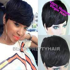 Aliexpress Com Buy Stylish Short Human Natural Black Hair Glueless Wig Full Lace African American Brazilian Virgin Wig Wigs Pretty Hairstyles Lace Front Wigs