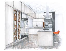 Hand Rendering Mick Ricereto Interior Product Design Interior Design Renderings Interior Design Presentation Interior Rendering