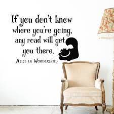 Alice In Wonderland Wall Decal Cheshire Cat Wall Sayings If Etsy