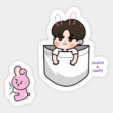 (australian slang) kookaburra (dacelo novaeguineae). Kookie And Cooky Jungkook Aufkleber Teepublic De