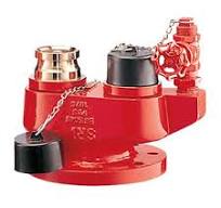 4-Way Siamese Breeching Inlet Valve for Firefighting Equipment & Hydrant  Connection Accessory for Fire Department Use