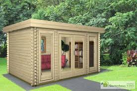 Gartenhaus Flachdach Holz 4x4 M Holzhaus 40 Mm Blockhaus Geratehaus Laube York 5 Gartenhaus Holz Flachdach Gartenhaus Holz Gartenhaus