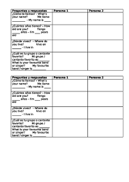 Fortunately, this isn't too complicated. Speed Dating Basic Information In Spanish Transition Days Teaching Resources