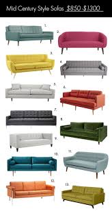 24 types of sofas & couches styles explained. The Ultimate Mid Century Style Sofa Guide A Beautiful Mess