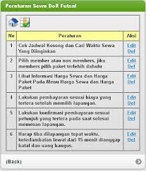 Peraturan 1 peraturan permainan futsal fifa lapangan ukuran lapangan harus berbentuk bujur sangkar. Https Media Neliti Com Media Publications 265931 Sistem Penyewaan Lapangan Futsal Berbasi C44ddd0d Pdf