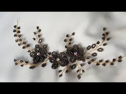 Boncuktan Sac Aksesuari Yapimi Diy Beaded Hairvine Youtube Boncuk Aksesuarlar Sac