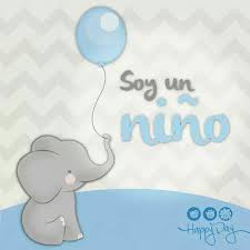 Soy Nino Elefantes Bebe Targetas Baby Shower Ducha De Bebe Elefante