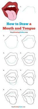 How To Draw A Mouth And Tongue Really Easy Drawing Tutorial Drawing Tutorial Easy Drawing Tutorials For Beginners Drawing Tutorials For Kids