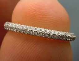 Diamond Pave Wedding Band Two Row Pave Band Setting Pave Wedding Bands Diamond Wedding Bands Pave Setting Engagement Ring