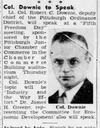 Colonel Robert Collins Downie: Chief of Pittsburgh Ordnance District