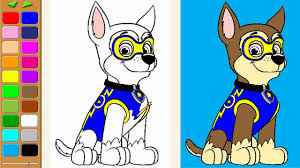 Remember no pup is too small! Paw Patrol Coloring Pages For Kids Coloring Games Paw Patrol Halloween Chase Coloring Book Youtube