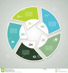 Vector Circle Infographic Template For Diagram Graph