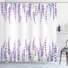 Rustic lavender shower curtain, purple floral butterfly herb leaf in farmhouse wooden bathroom decoration, grey chic art print fabric polyester shower curtain with hook by rosalind wheeler $119.99 Amazon Com Ambesonne Purple Shower Curtain Lavender Plants Aromatic Evergreen Shrub Of Mint Family Nature Oil Country Style Print Cloth Fabric Bathroom Decor Set With Hooks 70 Long Lilac Home Kitchen