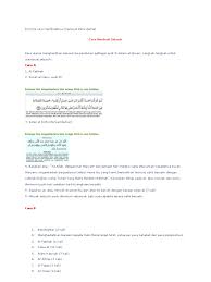 Para suami adalah orang yang paling afdhal untuk menyediakannya. Ayat Selusuh