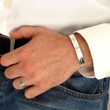 Mens Engraved Cuff
