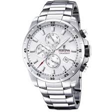 Votre montres festina au meilleur prix : Montre Festina F20463 1 Chrono Sport Chronographe Acier Argente Cadran Blanc Homme Sur Bijourama Montre Homme Pas Cher En Ligne