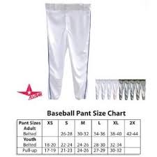 Youth Side Seam Piping Baseball Softball Pants White Grey